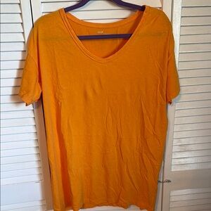 Aerie oversized Bright Orange V-Neck T-Shirt